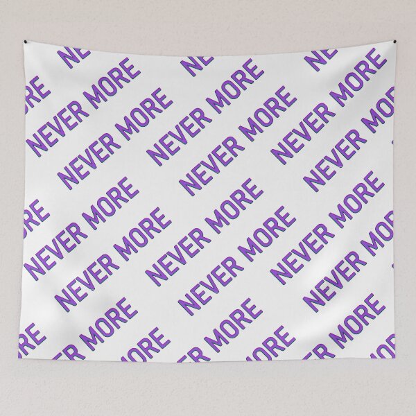 Aperçu de l'œuvre Nevermore – Motif typographique néon sans couture créée et vendue par ThreadvectorCo.