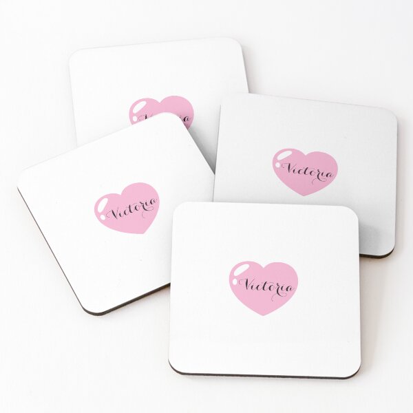 Item preview, Victoria Name with Pink Heart  designed and sold by Monika Howarth.