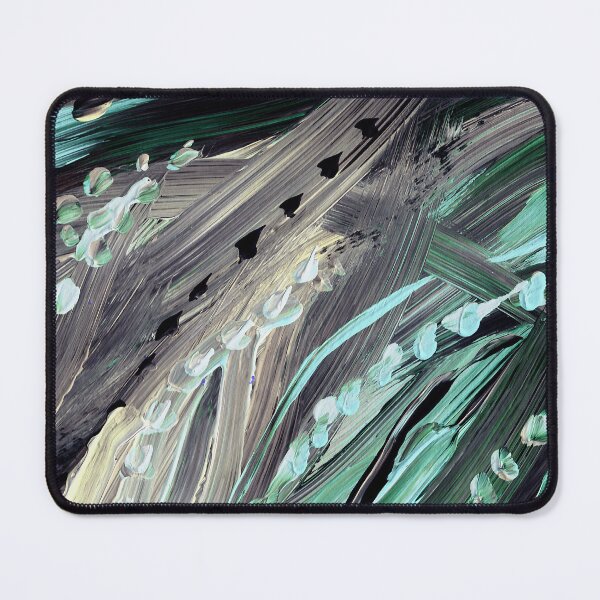 Item preview, Green And Gray Organic Lines Seaweed Abstract designed and sold by Irina Sztukowski.