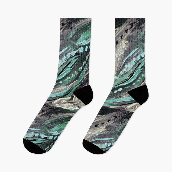 Item preview, Green And Gray Organic Lines Seaweed Abstract  designed and sold by Irina Sztukowski.