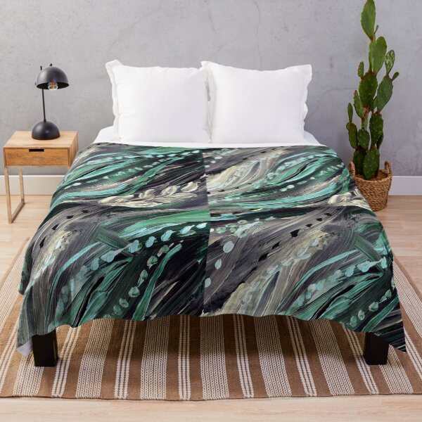 Item preview, Green And Gray Organic Lines Seaweed Abstract  designed and sold by Irina Sztukowski.