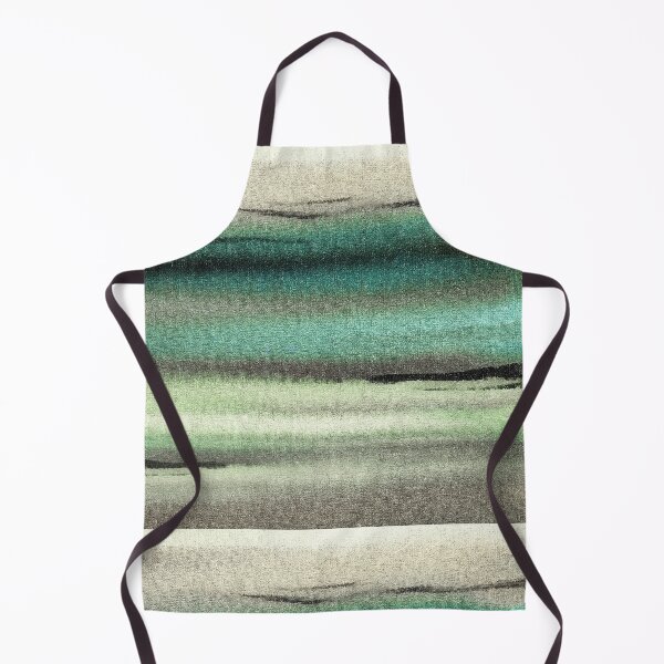 Item preview, Green And Teal Gray Organic Lines Seaweed Abstract designed and sold by Irina Sztukowski.