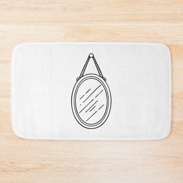 Item preview, Oval mirror hanging on the wall designed and sold by rasagamastore.
