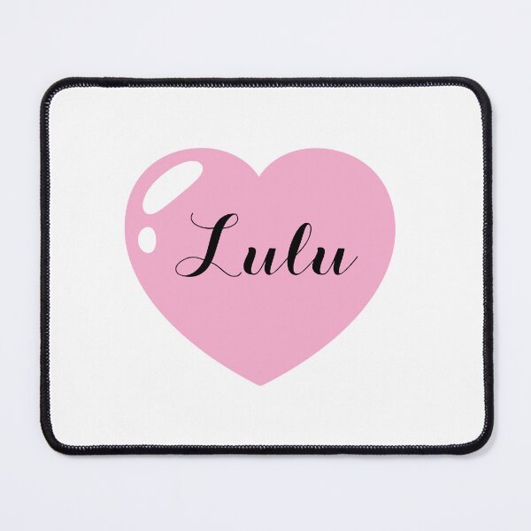 Item preview, Lulu Name with Pink Heart designed and sold by Monika Howarth.