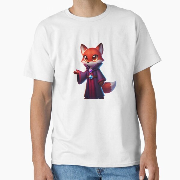 Item preview, Red Fox Sorcerer – Cartoon Fantasy Animal with Purple Robe  designed and sold by Confuzz1ed.