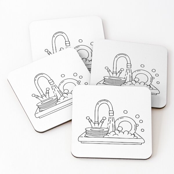 Item preview, A sink overflowing with soap bubbles designed and sold by rasagamastore.