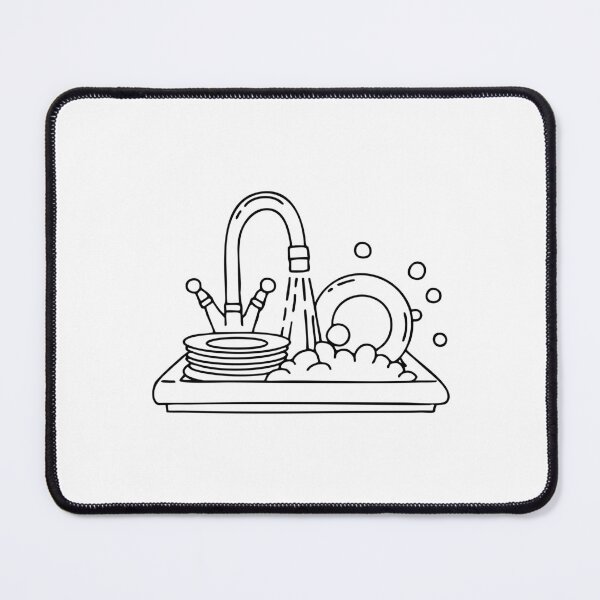 Item preview, A sink overflowing with soap bubbles designed and sold by rasagamastore.