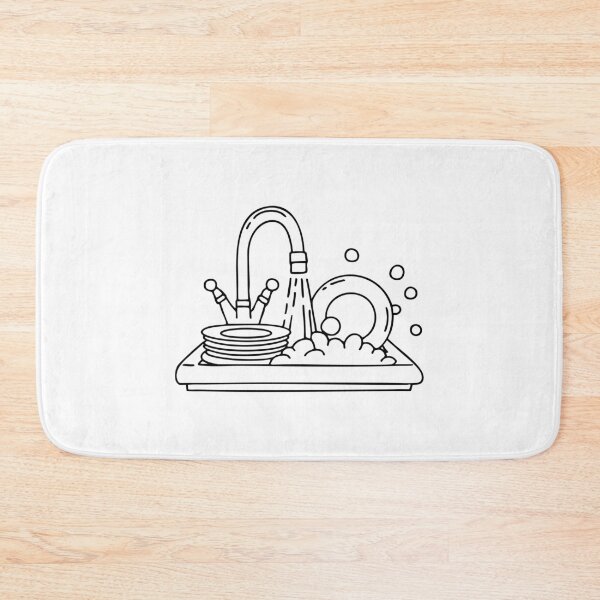 Item preview, A sink overflowing with soap bubbles designed and sold by rasagamastore.