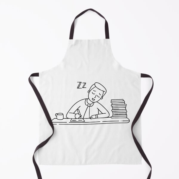 Item preview, An exhausted worker asleep at their desk with a pen still in hand designed and sold by rasagamastore.
