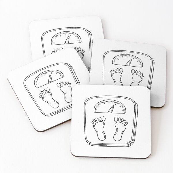 Item preview, A weighing scale displaying a high number with feet standing on it designed and sold by rasagamastore.