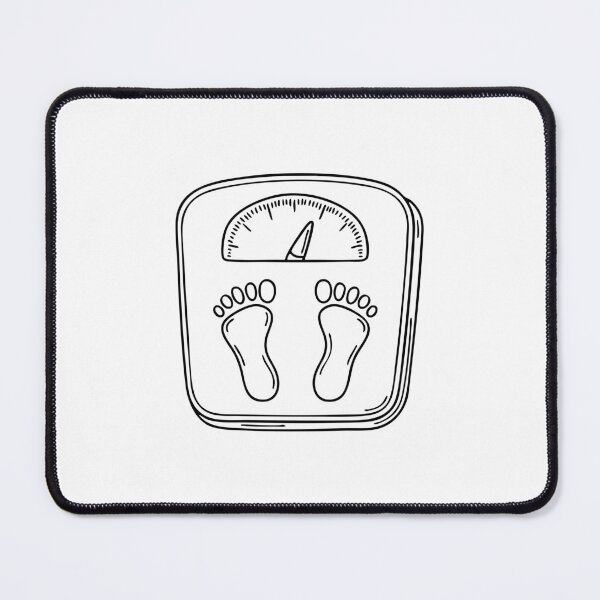 Item preview, A weighing scale displaying a high number with feet standing on it designed and sold by rasagamastore.
