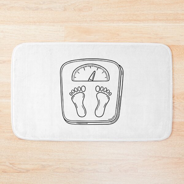 Item preview, A weighing scale displaying a high number with feet standing on it designed and sold by rasagamastore.