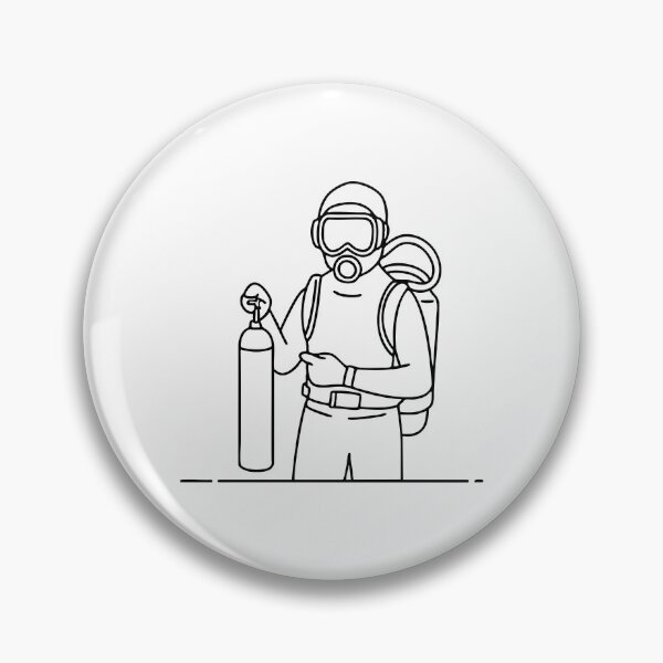 Item preview, A diver adjusting an oxygen cylinder before diving designed and sold by rasagamastore.