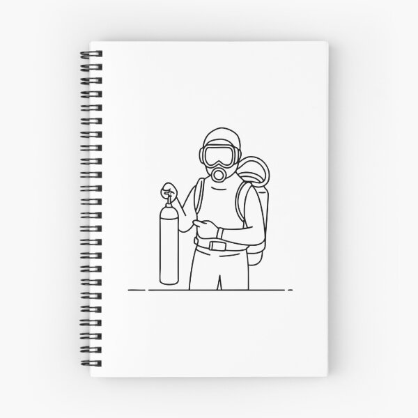 Item preview, A diver adjusting an oxygen cylinder before diving designed and sold by rasagamastore.