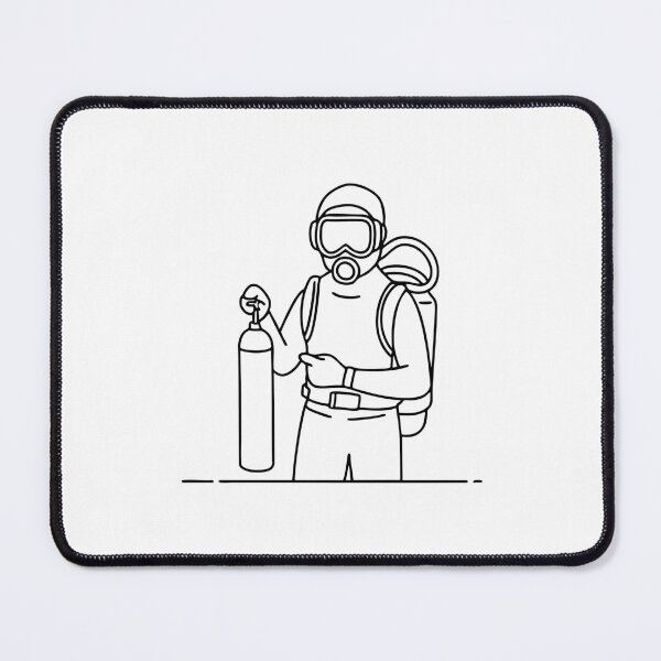 Item preview, A diver adjusting an oxygen cylinder before diving designed and sold by rasagamastore.