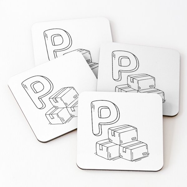Item preview, An illustration of letter P stand for package designed and sold by rasagamastore.