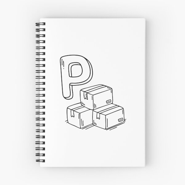 Item preview, An illustration of letter P stand for package designed and sold by rasagamastore.