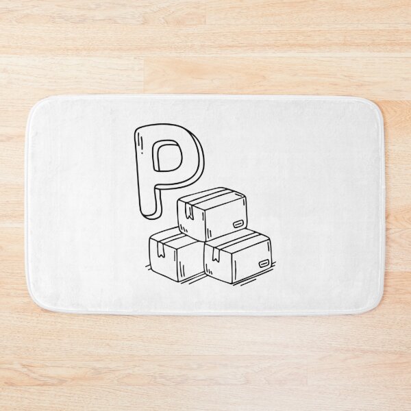 Item preview, An illustration of letter P stand for package designed and sold by rasagamastore.