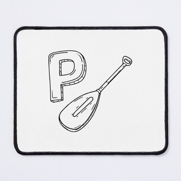 Item preview, An illustration of letter P stand for paddle designed and sold by rasagamastore.