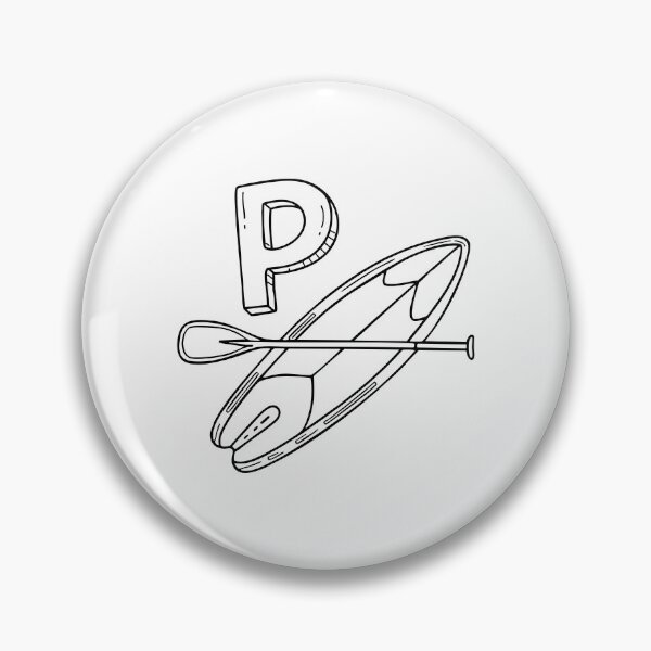 Item preview, An illustration of letter P stand for paddleboard designed and sold by rasagamastore.