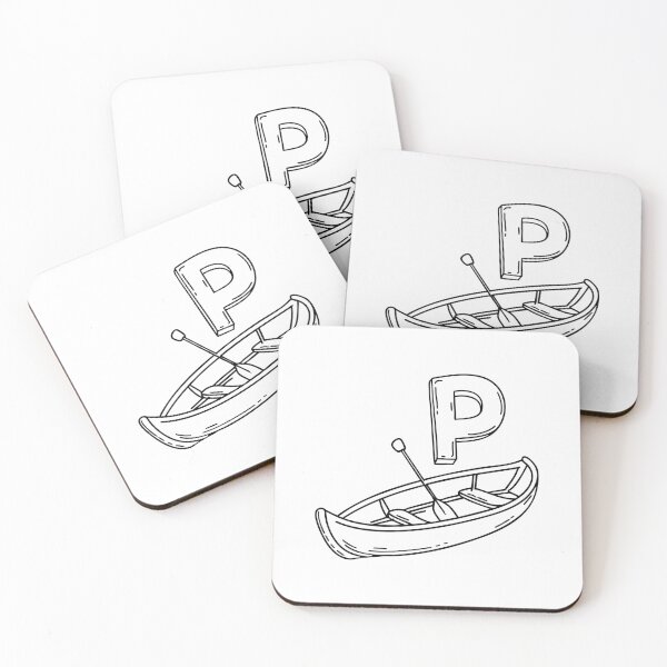 Item preview, An illustration of letter P stand for paddleboat designed and sold by rasagamastore.
