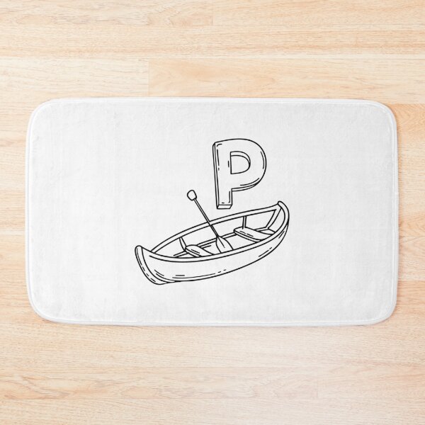 Item preview, An illustration of letter P stand for paddleboat designed and sold by rasagamastore.
