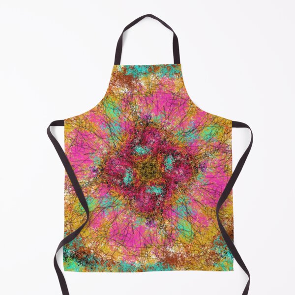 Item preview, Brilliant Flower in Aqua-Blue and Pink with Gold Accent designed and sold by Jessielee72.