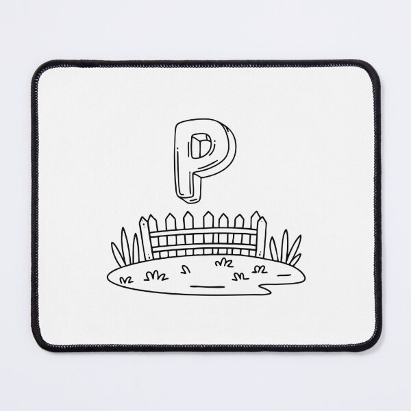 Item preview, An illustration of letter P stand for paddock designed and sold by rasagamastore.