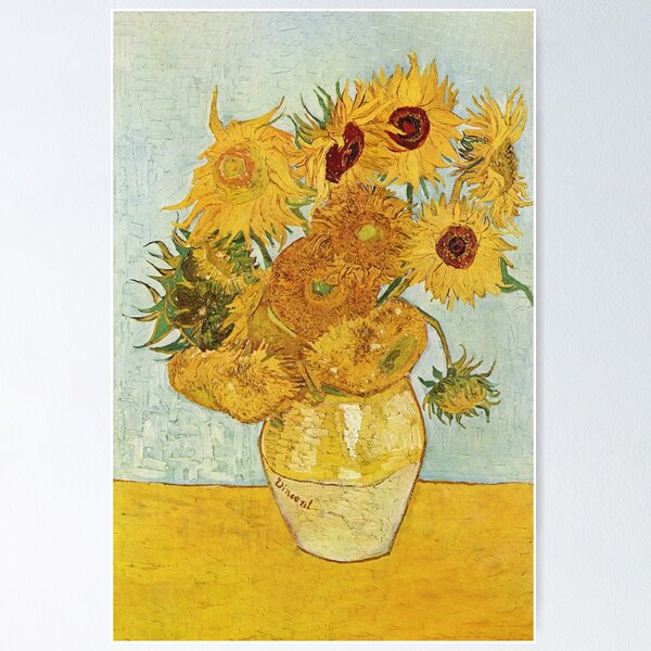 Aperçu de l'œuvre Nature morte de Van Gogh, vase aux douze tournesols créée et vendue par KAI-Studio.