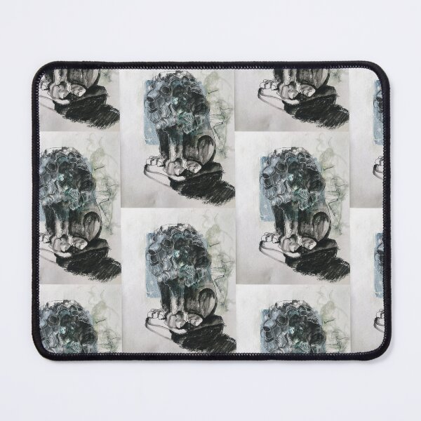 Item preview, The Garden Lion - expressive drawing designed and sold by SarahRussellArt.