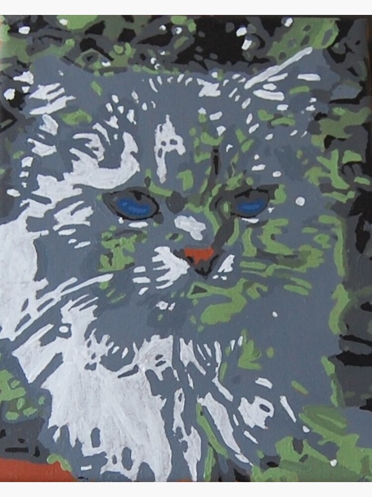 Thumbnail 3 of 3, Sticker, The Grumpy Cat designed and sold by artistDanJ.
