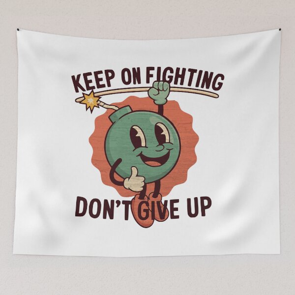 Item preview, Keep On Fighting Don't Give Up Motivational Shirt designed and sold by kynzify.