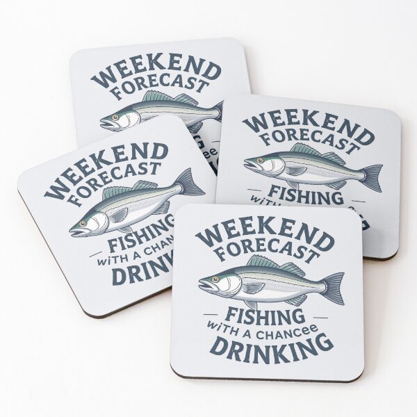 Item preview, Weekend Forecast Fishing With A Chance Of Drinking, designed and sold by casamomo.