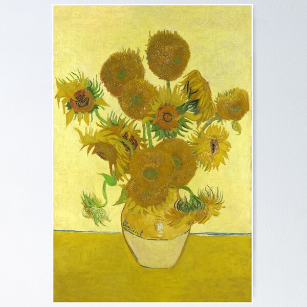Aperçu de l'œuvre Nature morte de Van Gogh, vase aux quinze tournesols créée et vendue par KAI-Studio.