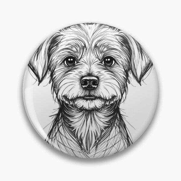 Item preview, Loyal Eyes – Ink Sketch of a Dog designed and sold by Graphiqe.