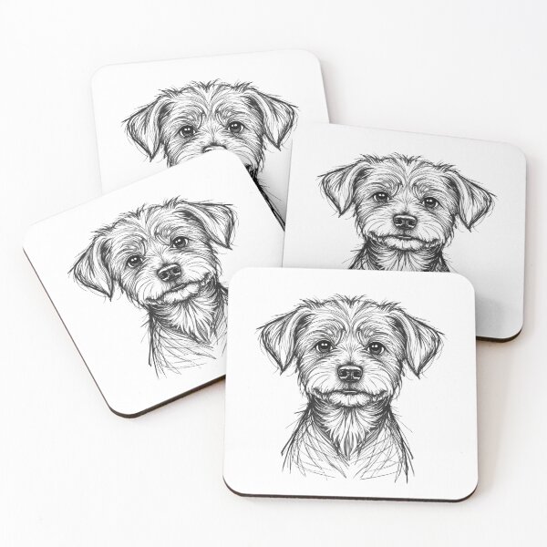 Item preview, Loyal Eyes – Ink Sketch of a Dog designed and sold by Graphiqe.