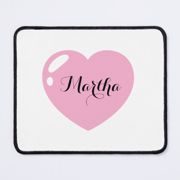 Item preview, Martha Name with Pink Heart designed and sold by Monika Howarth.