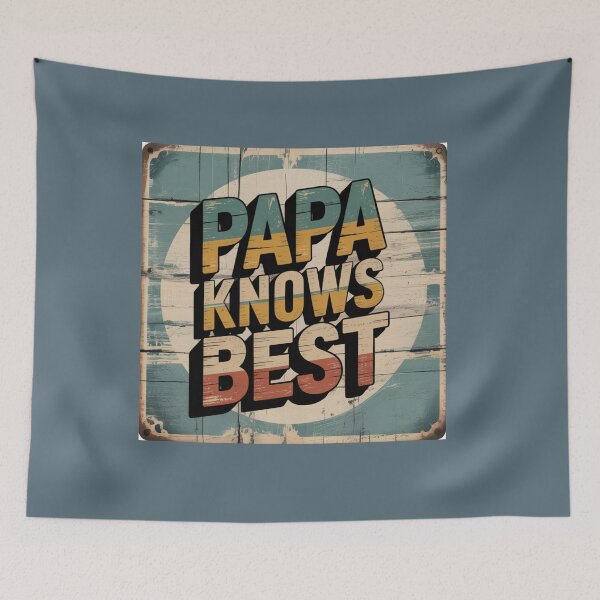 Item preview, Papa Knows Best — Vintage Retro Typography Design designed and sold by Right-UR.