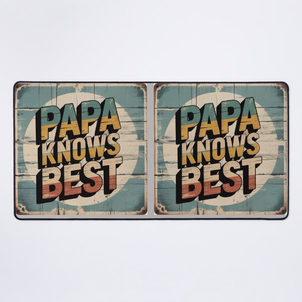 Item preview, Papa Knows Best — Vintage Retro Typography Design designed and sold by Right-UR.