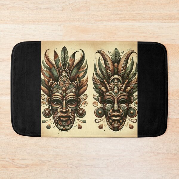 Item preview, Vintage African Tribal Mask designed and sold by PrintAfricanArt.