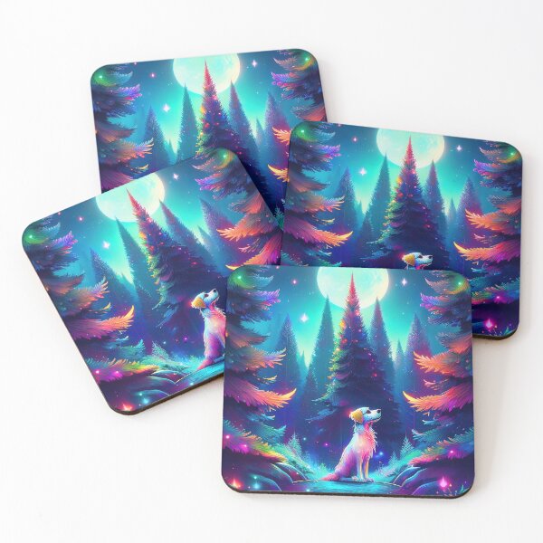 Item preview, Dog In Magic Forest designed and sold by CosmoDigitally.