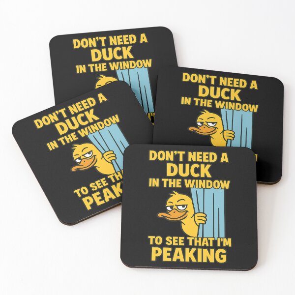 Item preview, Don’t Need a Duck to See I’m Peaking – Funny Smug Duck Window Pun Shirt designed and sold by TeeTimeTreasure.