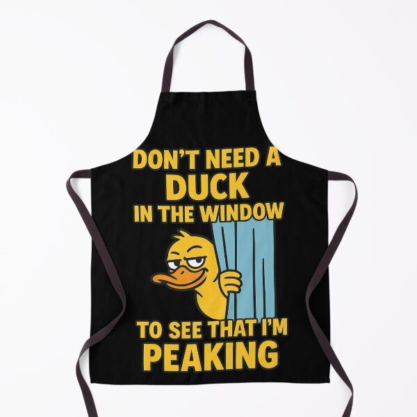 Item preview, Don’t Need a Duck to See I’m Peaking – Funny Smug Duck Window Pun Shirt designed and sold by TeeTimeTreasure.