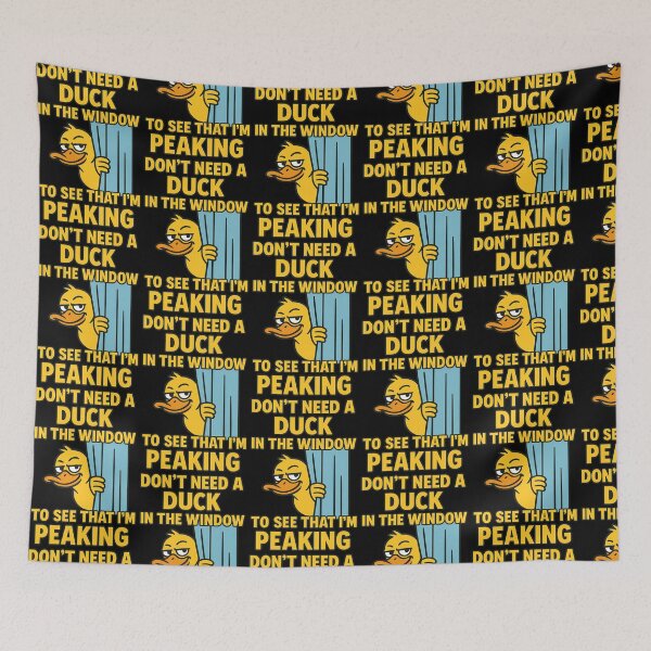 Item preview, Don’t Need a Duck to See I’m Peaking – Funny Smug Duck Window Pun Shirt designed and sold by TeeTimeTreasure.