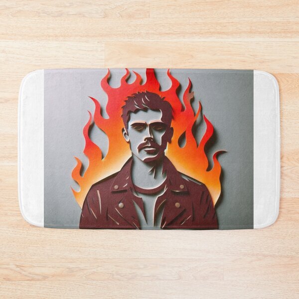Item preview, Burning Identity – Paper Cutout of a Man with Scorched Edges designed and sold by ashokreddy343.