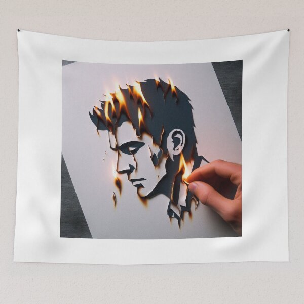 Item preview, Flammable Self – Burning Paper Cutout Man designed and sold by ashokreddy343.