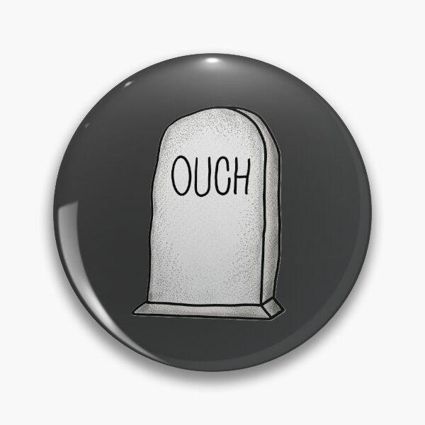 Item preview, "Ouch" Tombstone designed and sold by ZakAlsoDraws.