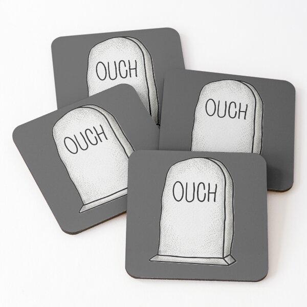 Item preview, "Ouch" Tombstone designed and sold by ZakAlsoDraws.