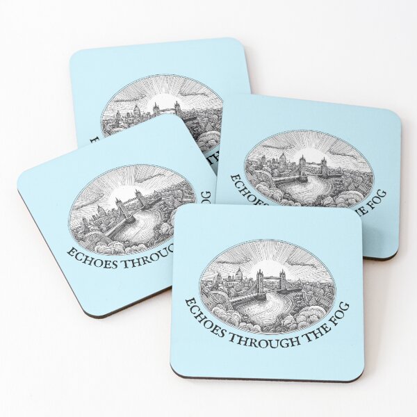 Item preview, London Urban Graphic – Foggy Vintage City Art designed and sold by kacperartdesign.
