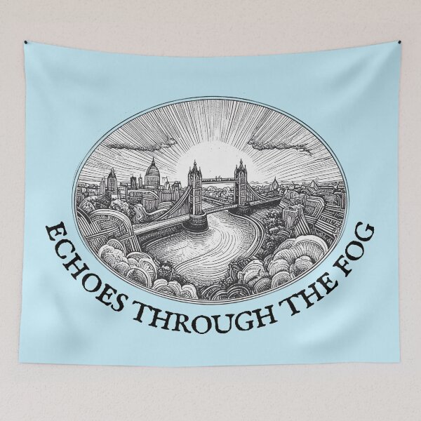 Item preview, London Urban Graphic – Foggy Vintage City Art designed and sold by kacperartdesign.
